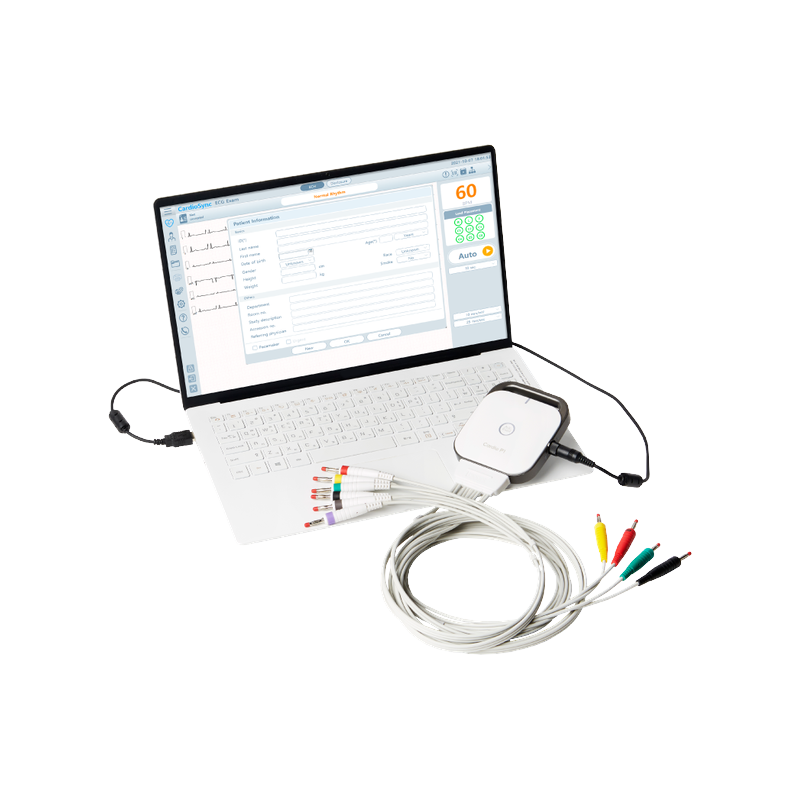 Cardio P1 compact 12-lead diagnostic ECG with PC USB interface