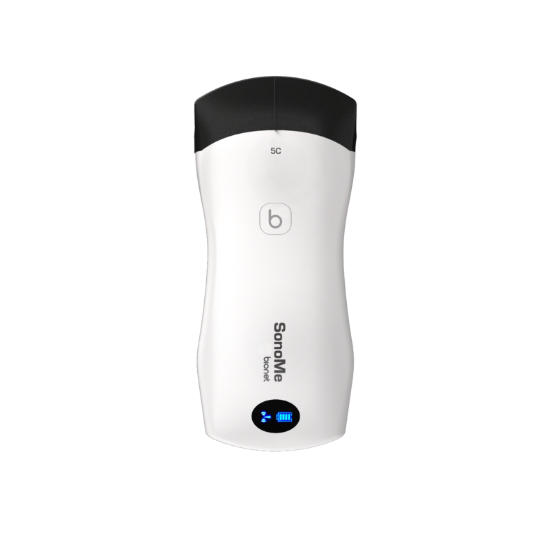 SonoMe 5C Convex wireless array ultrasound transducer probe for abdominal point-of-care imaging
