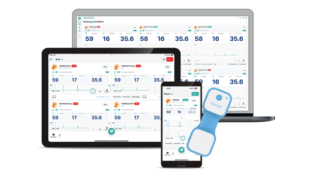 o-pet-curv-veterinary-wearable-sensor-multi-platform-real-time-monitoring O'Pet Curv veterinary wearable sensor multi-platform real-time monitoring across desktop monitor, tablet and smartphone with O'Pet Central and O'Pet Link apps