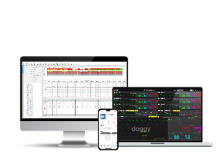 BT-Link Next Veterinary Central Monitoring Software and Mobile Connectivity Platform BT-Link Next veterinary central monitoring system displaying real-time patient monitoring data across desktop, laptop and mobile devices for connected animal care